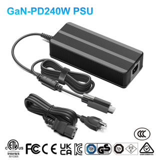 USB-C PD240W Power Supply with Screw Locking Connector 