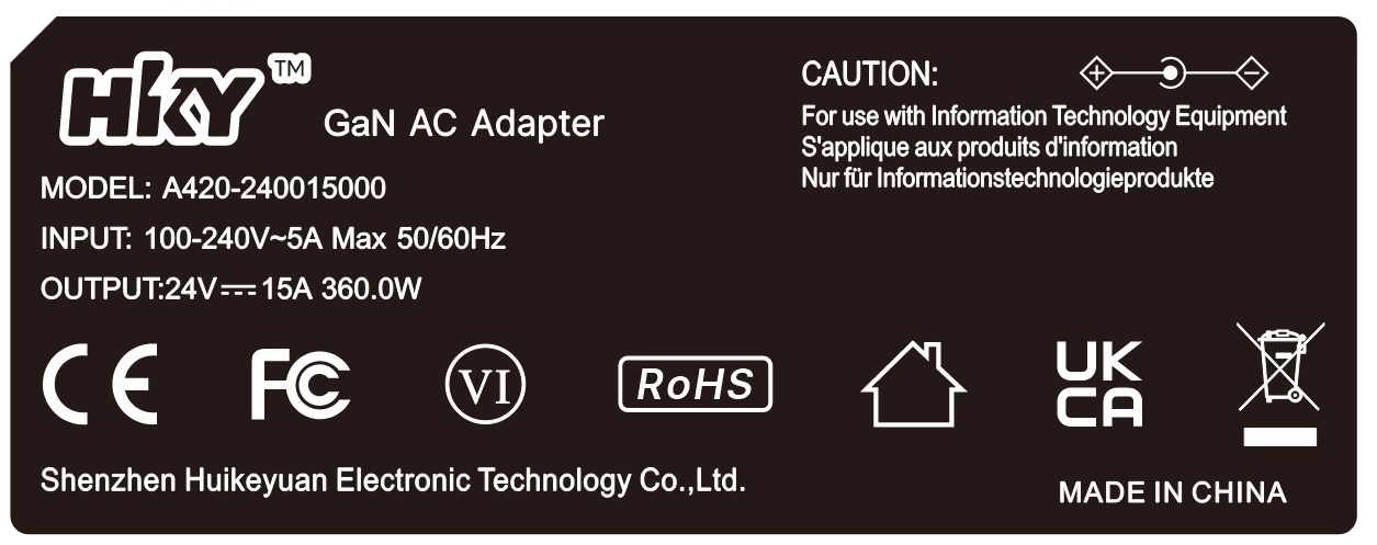 GaN 24V15A Power Supply