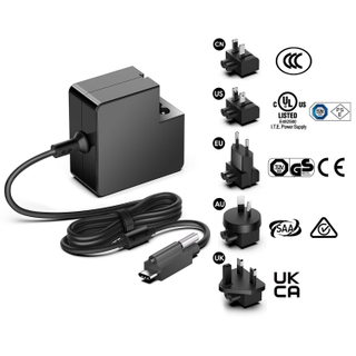 USB-C PD65W Power Adapter with Screw Locking Connector