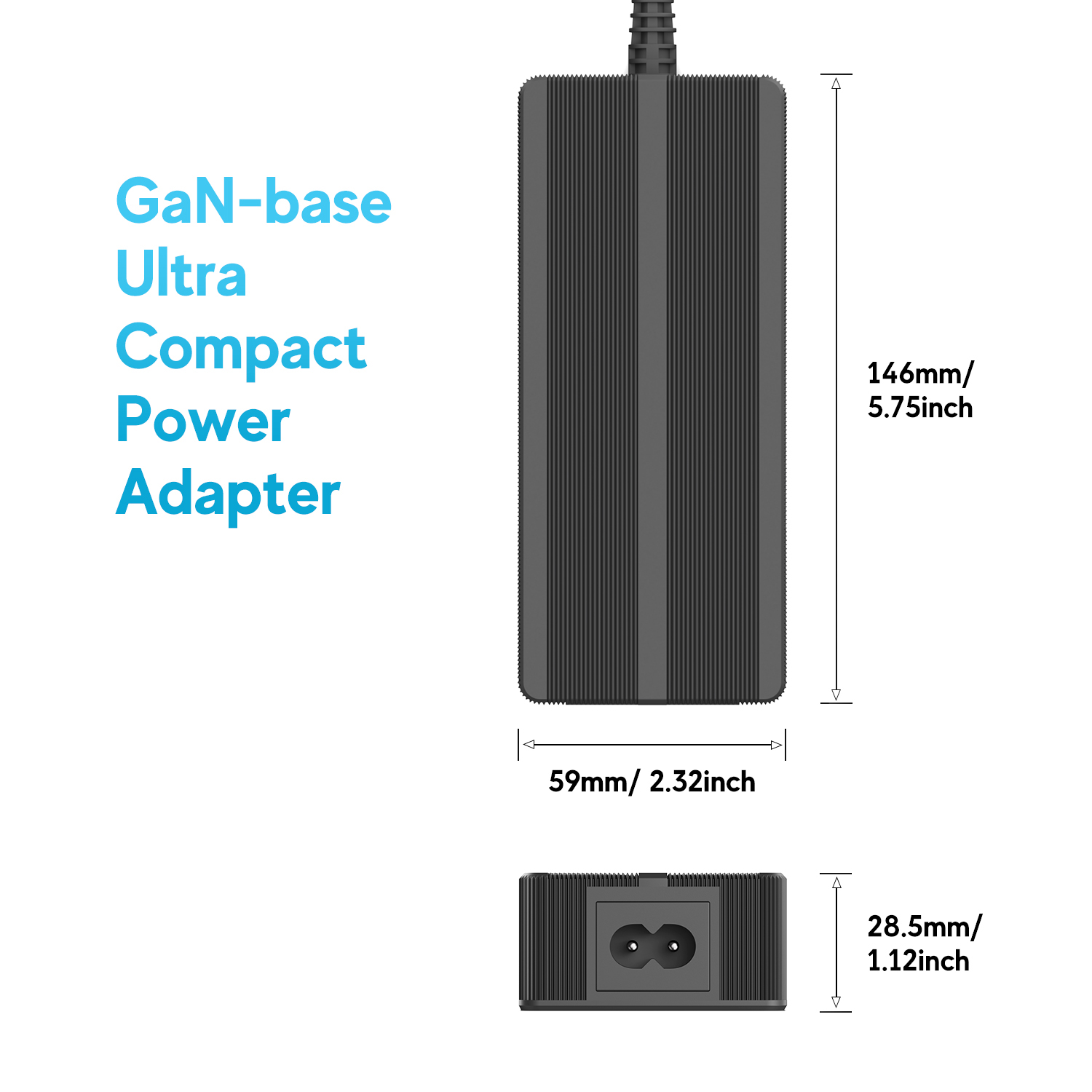 GaN 140W Medical Power Supply with IEC 60601 Class II Certification