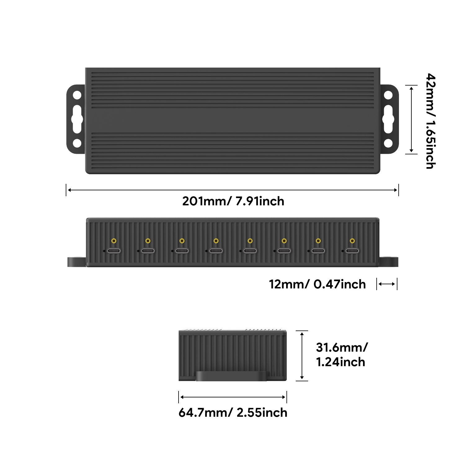 USB-C Charing Hub 8 Ports